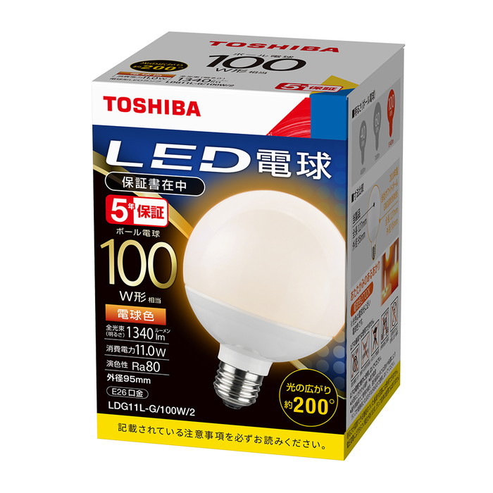 新品 TOSHIBA LED電球 1070 全光束 電球色 1m TOSHIBA 東芝 LED電球 60W 電球色 E26 LDA7L-G/K60V1