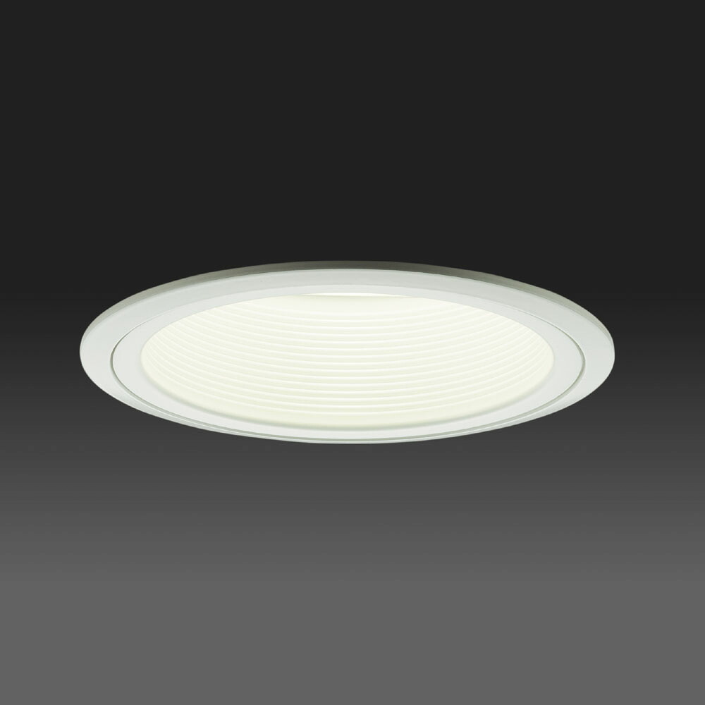 山田照明 LEDダウンライト ホワイトバッフル 埋込穴φ125 ワイド72° 白熱60W相当 非調光 ランプ別売 Retrofit（レトロフィット） 白色 2700K 電球色:DN-3089