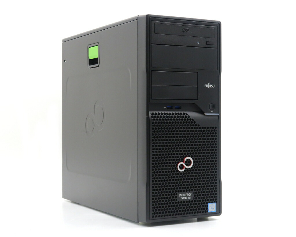 富士通 PRIMERGY TX1310 M1 Xeon E3-1226 v3 3.3GHz 8GB 500GBx2台 SATA3.5インチ  RAID1構成 DVD-ROM 最新入荷