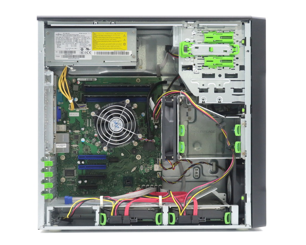 富士通PRIMERGYTX1310M1PentiumG34203.2GHz8GB2TBx2台(SATA3.5インチ/RAID1構成)DVD-ROM【中古】【20220728】