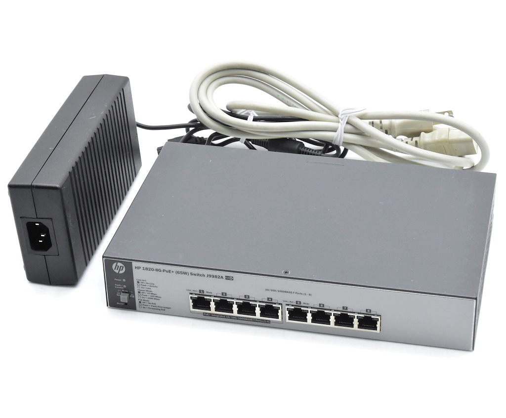 【楽天市場】hp 1820-8G-PoE+Switch 8ポート1000BASE-T(うち4ポートPoE+給電対応)搭載 スマートマネージド ...