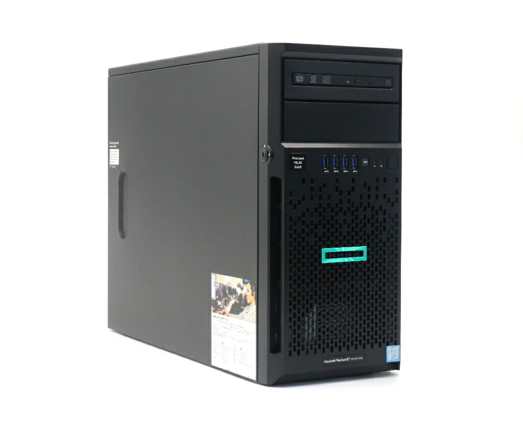 楽天市場】hp ProLiant ML30 Gen10 Xeon E-2124 3.3GHz 8GB 600GBx3台