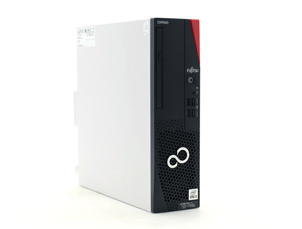 富士通 ESPRIMO D6011/G Core i3-10105 3.7GHz 8GB 256GB(NVMe SSD) DisplayPort x2出力 DVD-ROM Windows11 Pro 64bit 【中古】【20260220】