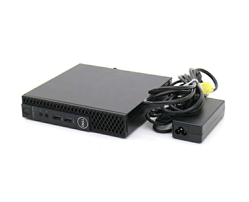 DELL OptiPlex 3070 Micro Core i3-9100T 3.1GHz 8GB 256GB(NVMeSSD) HDMI/DisplayPort/アナログRGB出力 Windows11 Pro 64bit 小難 【中古】【20260325】