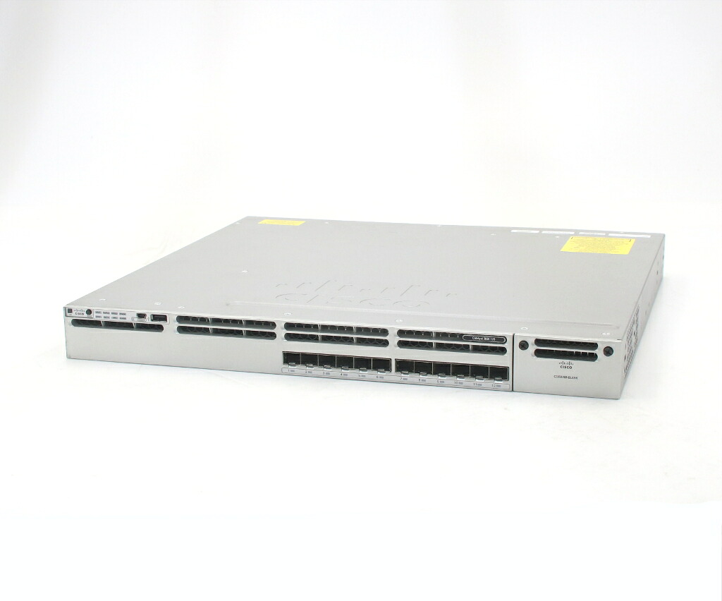 Cisco WS-C3850-12S-S 12界面SFP拡張スロット積み上げる L3取り替えっこ CAT3K_CAA-UNIVERSALK9-M Ver.16.6.4 IPBASE使用許可 とり備えるすべり出し化済 【中古】【20260311】