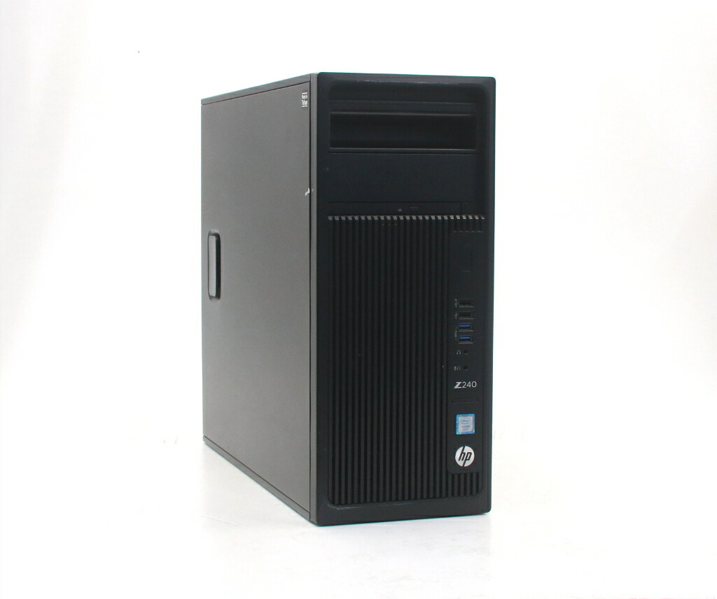hp Z240 Workstation Tower(ベアボーン) Xeon E3-1270 v5 3.6GHz メモリなし ストレージなし DisplayPort x2/DVI-D出力 DVD+-RW 【中古】【20260407】