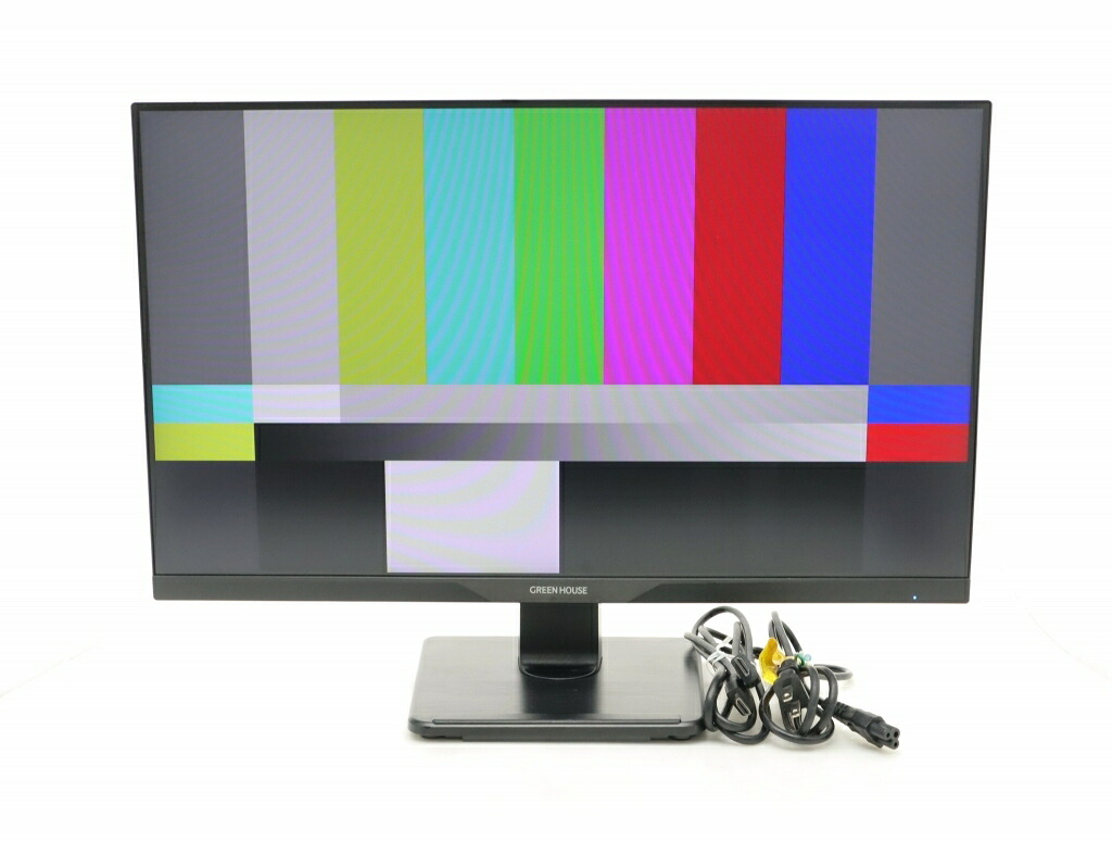 【並品】GREEN HOUSE GH-LCW27C-BK 27in非光輝HISダイアログボックス 盛りだくさん固定ディスク 1920x1080点点 HDMI/DisplayPort/アナログRGBインプット 【中古】【20260610】