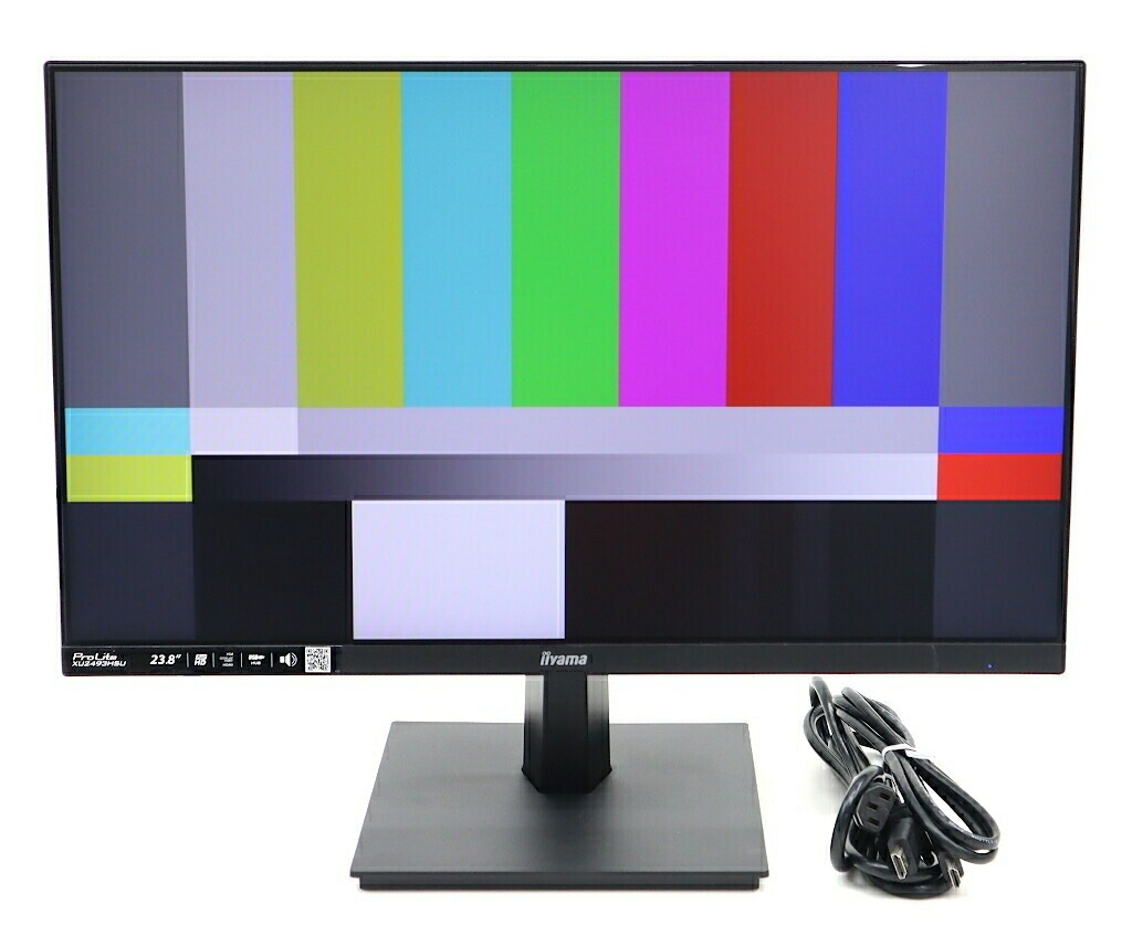 【並品】iiyama ProLite XU2493HS-4 23.8in非光輝IPSダイアログボックス 盛りだくさん固定ディスク 1920x1080点点 HDMI/DisplayPort/アナログRGBインプット 【中古】【20260602】
