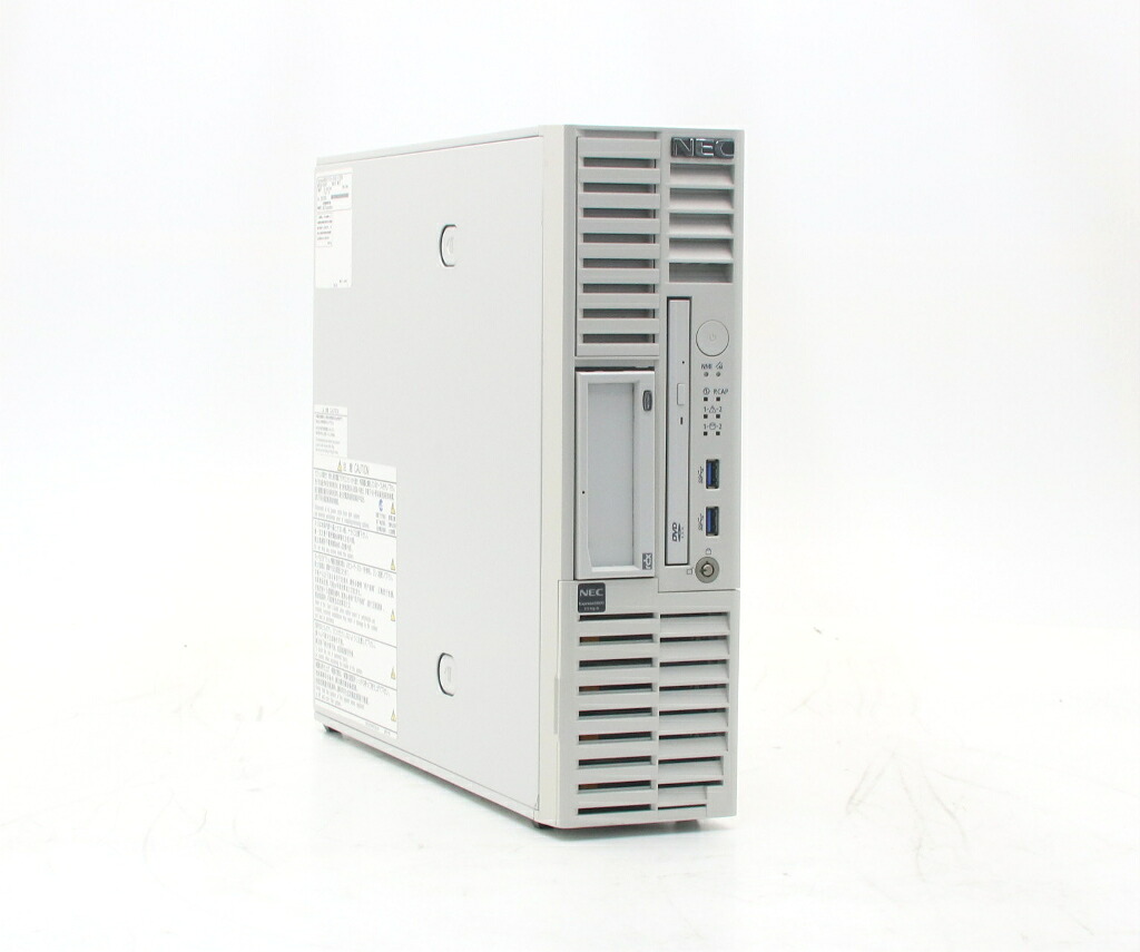NEC Express5800/T110j-S(水冷) Xeon E-2236 3.4GHz 16GB 300GBx4台(SAS2.5インチ/12Gbps/RAID6構成) DVD-ROM MegaRAID 946N-8i 【中古】【20260701】｜PCコンフルプレミアム店