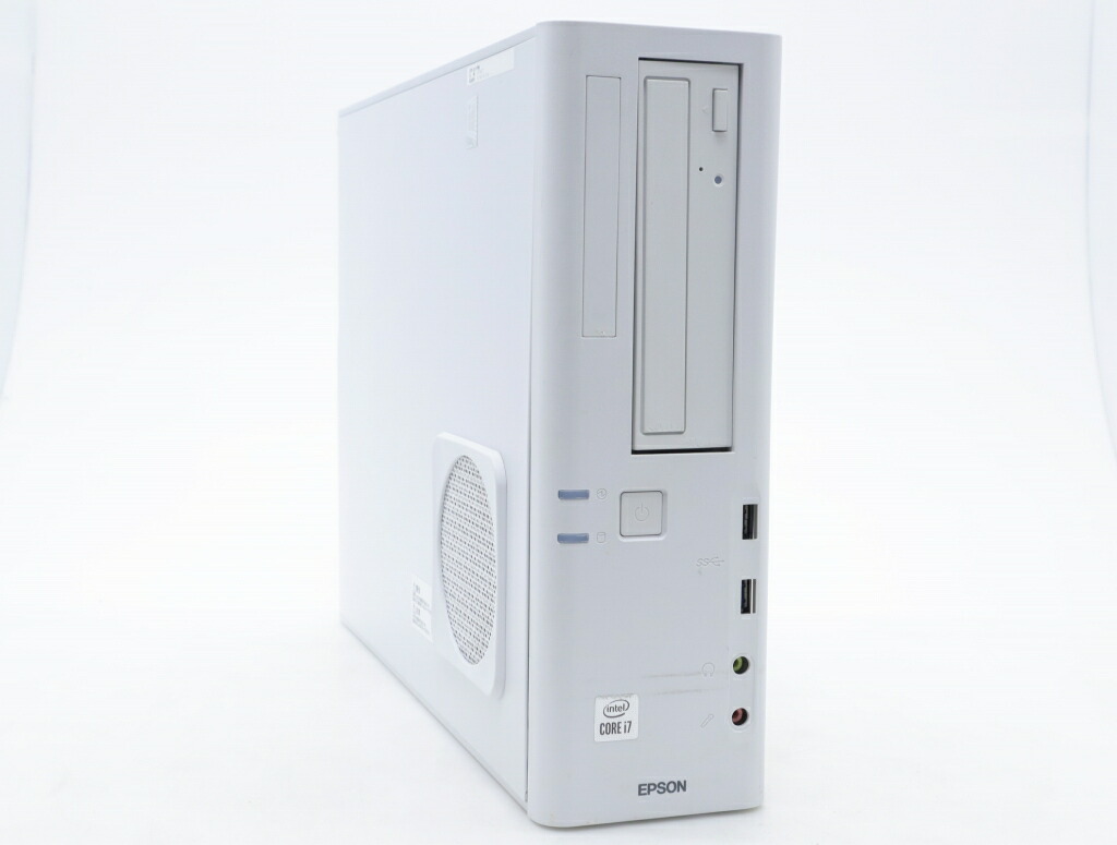 EPSON Endeavor AT997 Core i7-10700 2.9GHz 16GB 256GB(SSD) DVI-D/アナログRGB出力 DVD-ROM Windows11 Pro 64bit 難有 【中古】【20260701】｜PCコンフルプレミアム店