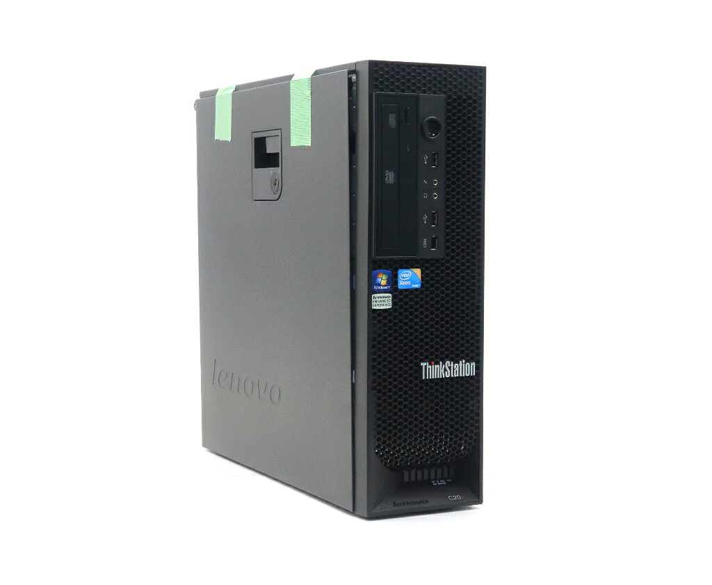 Lenovo ThinkStation C20X Xeon X5687 3.6GHz(8スレッドCPUx2基) 48GB 500GB(SSD) Quadro K5200 DVD-ROM Windows7 Pro 64bit 難有 【中古】【20260707】｜PCコンフルプレミアム店