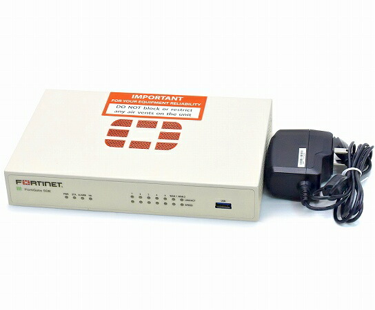 Fortinet FortiGate-50E FortiOS v5.4.5 build1138 (GA) 設定初期化済