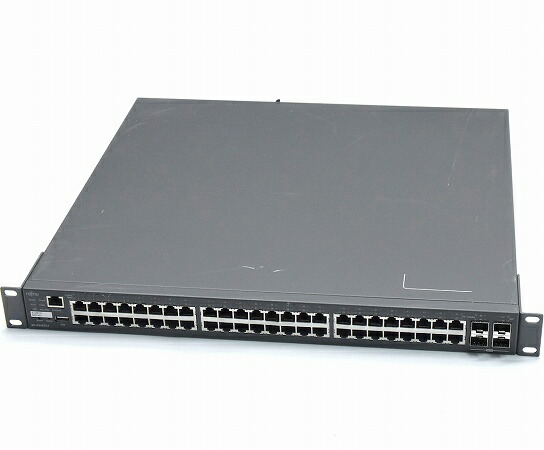 富士通 SR-S348TC1 48ポート 1000BASE-T 背面2ポート10GbE SFP 搭載 L2スイッチ ファームウェア V13.07 NY0044 設定初期化済