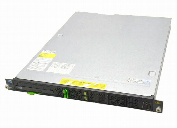 富士通 PRIMERGY RX100 S6 Core i3-540 3.06GHz 4GB 146GBx2台(SAS2.5インチ 6Gbps RAID1構成) DVD-ROM D2607
