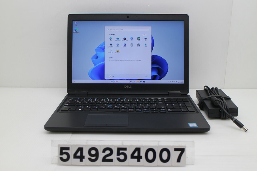 DELL Precision 3530 Core i7 8750H 2.2GHz/8GB/256GB(SSD)/15.6W/FHD(1920x1080)/Win11/Quadro P600【中古】【20251226】
