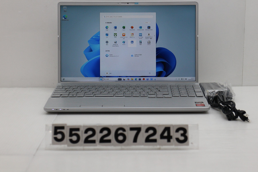 富士通 FMV A500-K3 Ryzen 5 7430U 2.3GHz/16GB/256GB(SSD)/Multi/15.6W/FHD(1920x1080)/Win11【中古】【20260227】 ノートPC-パソコン