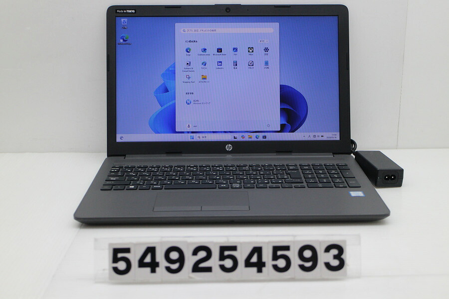 hp 250 G7 Core i5 8265U 1.6GHz/8GB/256GB(SSD)/Multi/15.6W/FWXGA(1366x768)/Win11【中古】【20260324】