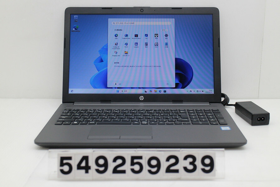 hp 250 G7 Core i5 8265U 1.6GHz/8GB/256GB(SSD)/Multi/15.6W/FWXGA(1366x768)/Win11【中古】【20260324】
