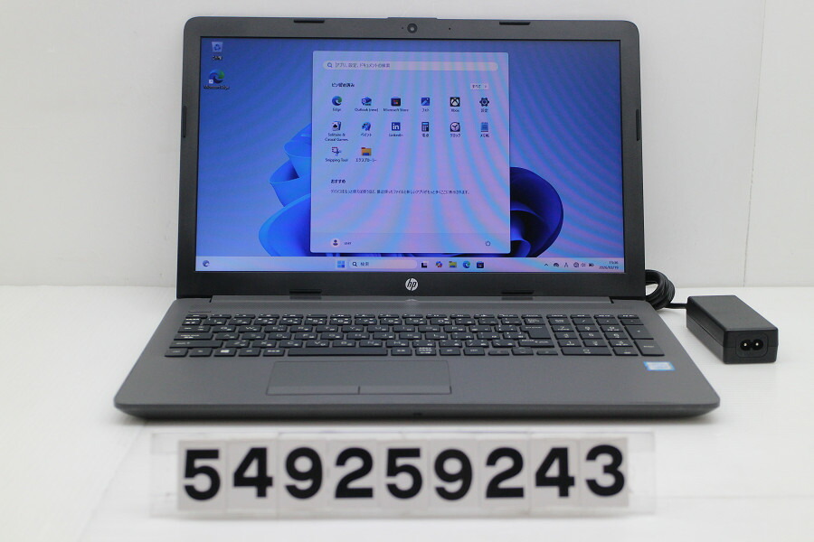hp 250 G7 Core i5 8265U 1.6GHz/8GB/256GB(SSD)/Multi/15.6W/FWXGA(1366x768)/Win11【中古】【20260324】