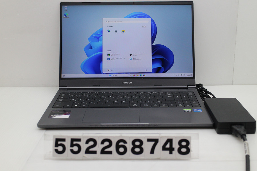 mousecomputer E5-165-ADLABW11 Core i7 12700H 2.3GHz/32GB/1024GB/WQHD/Win11/NVIDIA GeForce RTX3060 Laptop GPU【中古】【20260331】