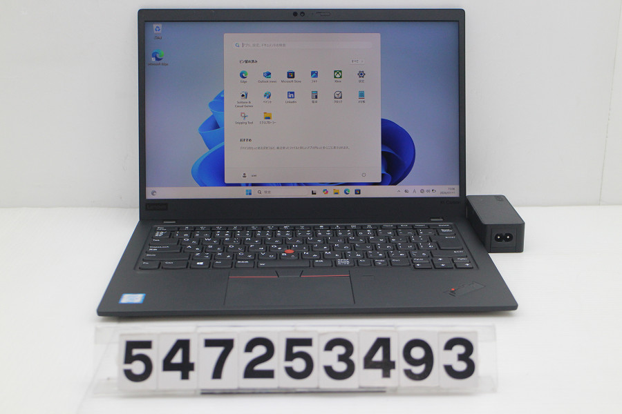 Lenovo ThinkPad X1 Carbon 7th Gen Core i5 8365U 1.6GHz/16GB/256GB(SSD)/14W/FHD(1920x1080)/Win11【中古】【20260716】｜PCコンフルプレミアム店