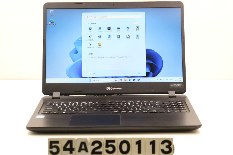 Gateway NE575-H38G/F Core i3 8145U 2.1GHz/8GB/256GB(SSD)+1TB/Multi/15.6W/FWXGA(1366x768)/Win11【中古】【20260306】