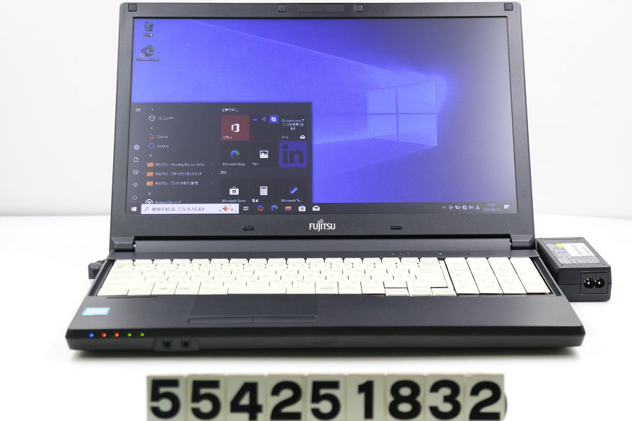 富士通 LIFEBOOK A576/TX Core i5 6360U 2GHz/8GB/500GB/Multi/15.6W/FWXGA(1366x768)/Win10【中古】【20250820】