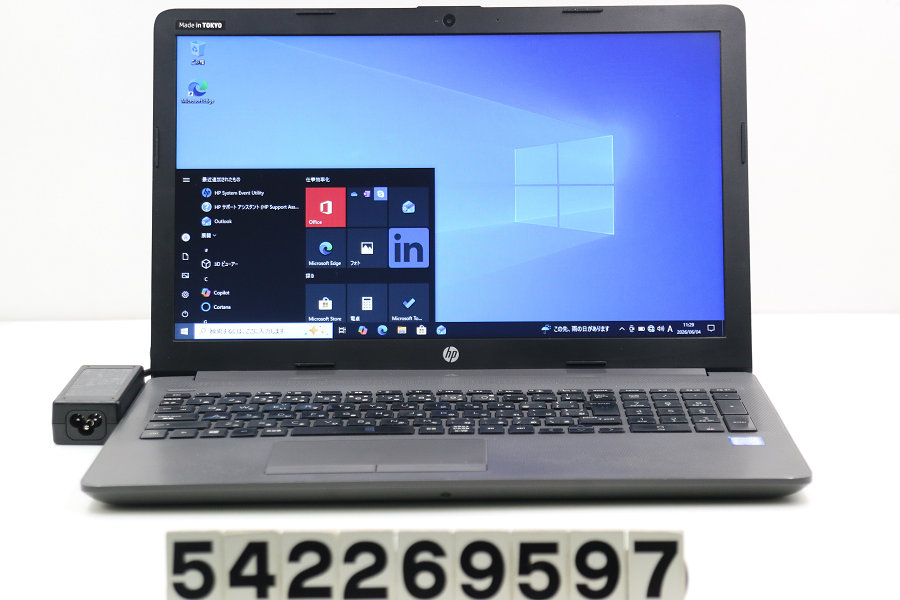 hp 250 G7 Core i3 7020U 2.3GHz/8GB/256GB(SSD)/Multi/15.6W/FWXGA(1366x768)/Win10【中古】【20260605】