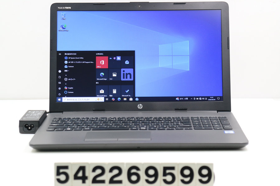 hp 250 G7 Core i3 7020U 2.3GHz/8GB/256GB(SSD)/Multi/15.6W/FWXGA(1366x768)/Win10【中古】【20260605】