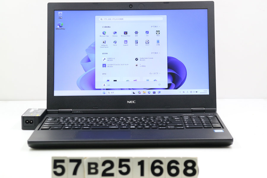 NEC マイコン-VUT16FBGS3J7 Core i5 8265U 1.6GHz/8GB/256GB(SSD)/Multi/15.6W/FWXGA(1366x768)/Win11【中古】【20260605】