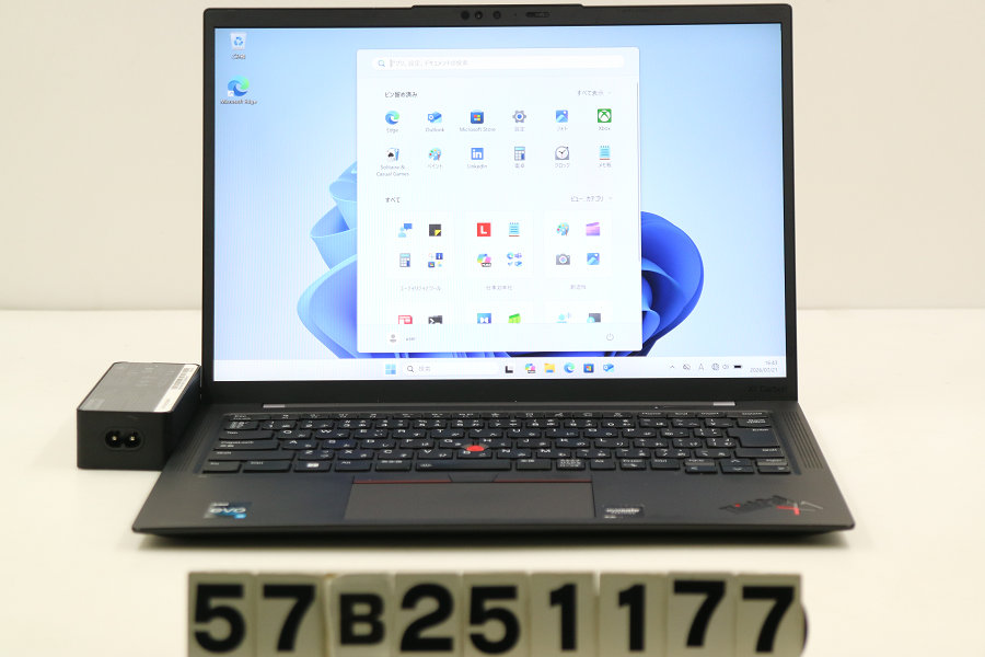Lenovo ThinKPad X1 Carbon 10th Gen Core i5 1235U 1.3GHz/8GB/256GB(SSD)/14W/WUXGA(1920x1200)/Win11【中古】【20260723】|PCコンフルプレミアム店