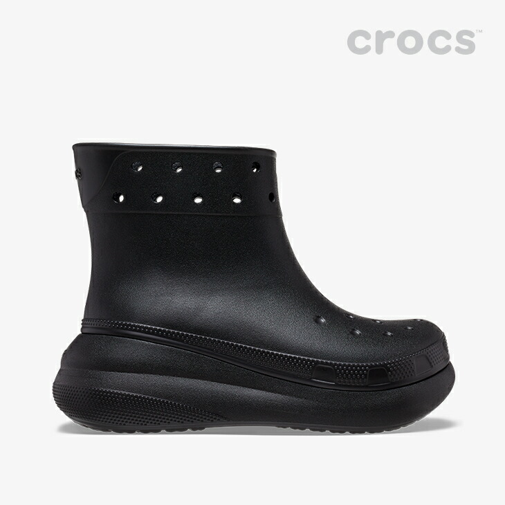 美品　crocs Crush Boot 超 厚底 レインシューズ　ウルマ crocs クロックス crocs【メンズ レディース ブーツ】Crush Boot