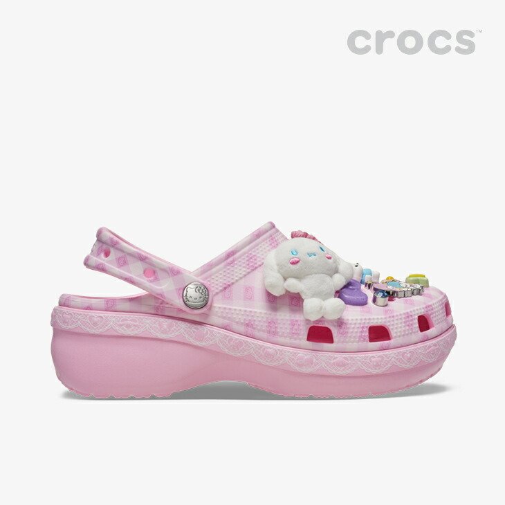 クロックス サンダル 《Ws》 Hello Kitty\u0026Friend Classic Platform Clog 日暈キティ アンド フレンズ 古典派音楽 プラットホーム クロッグ 《メンズ靴 レディース靴》