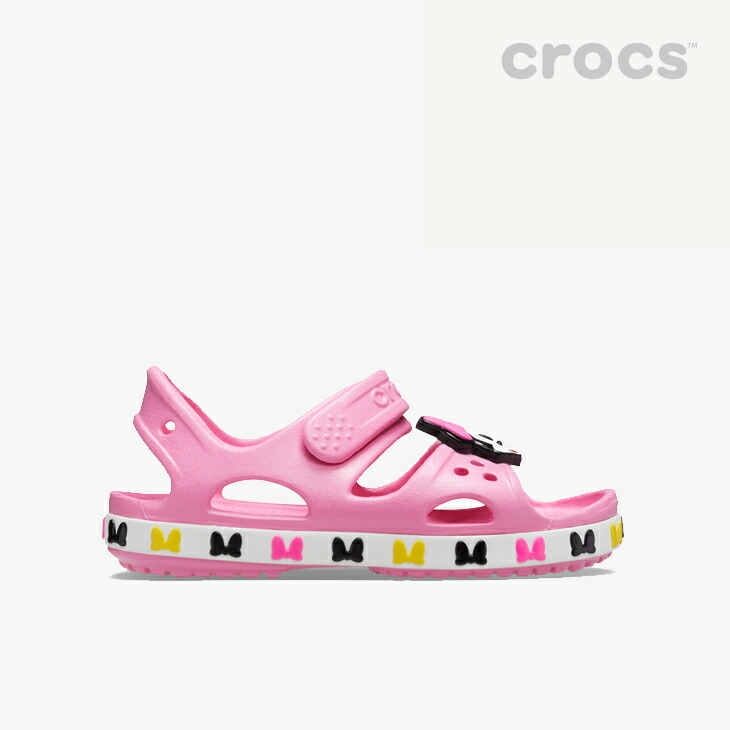 楽天市場 クロックス キッズ ファンラブ クロックバンド 2 0 ディズニー ミ二ー サンダル ピンクレモネード Crocs Fun Lab Cb 2 0 Disney Minnie Sandal Sandal Comfy Comf