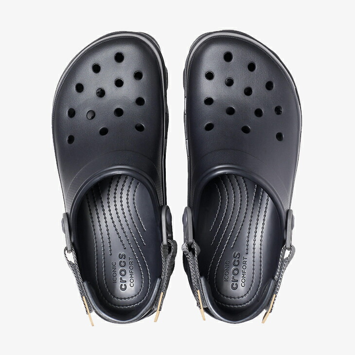 crocs all black