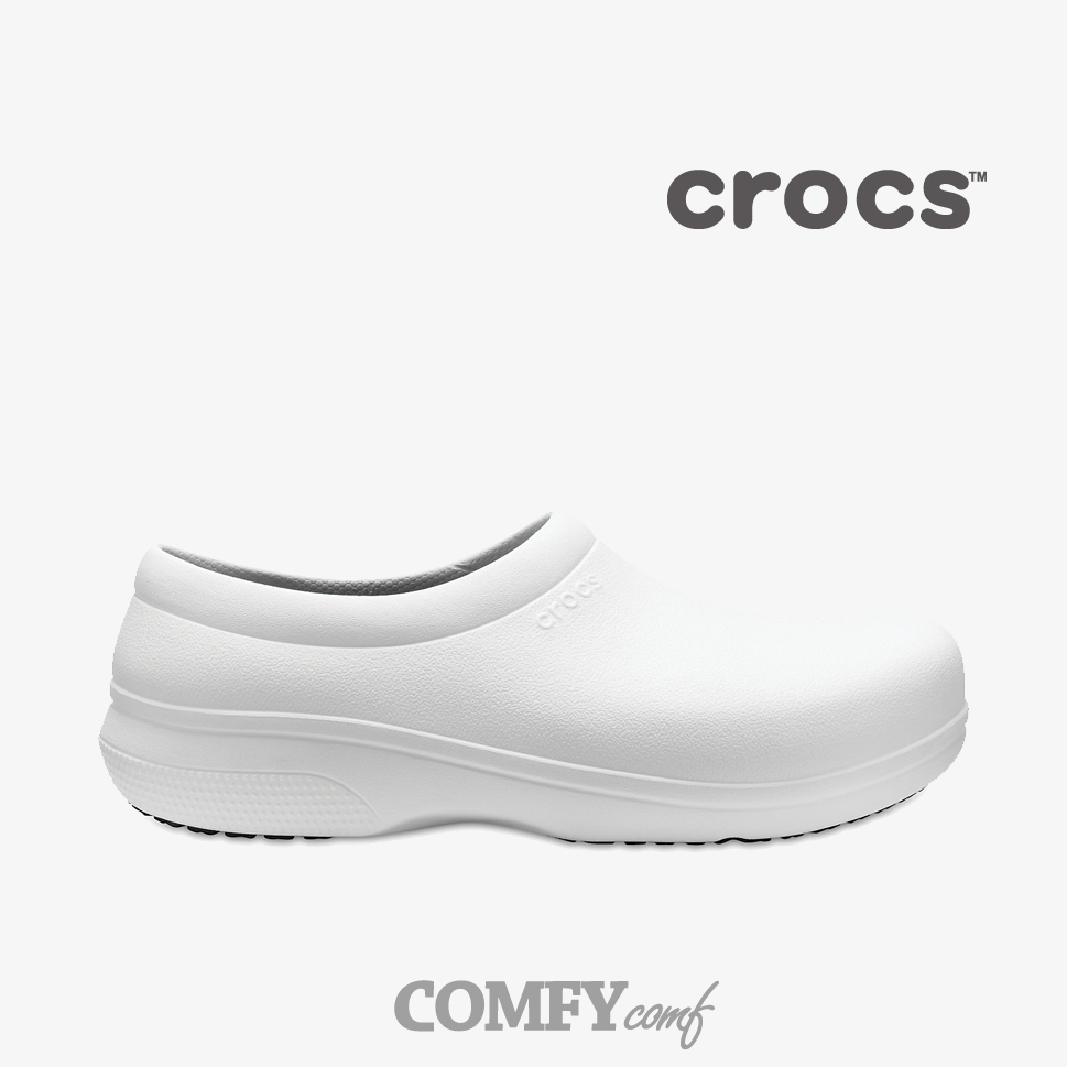 white work crocs