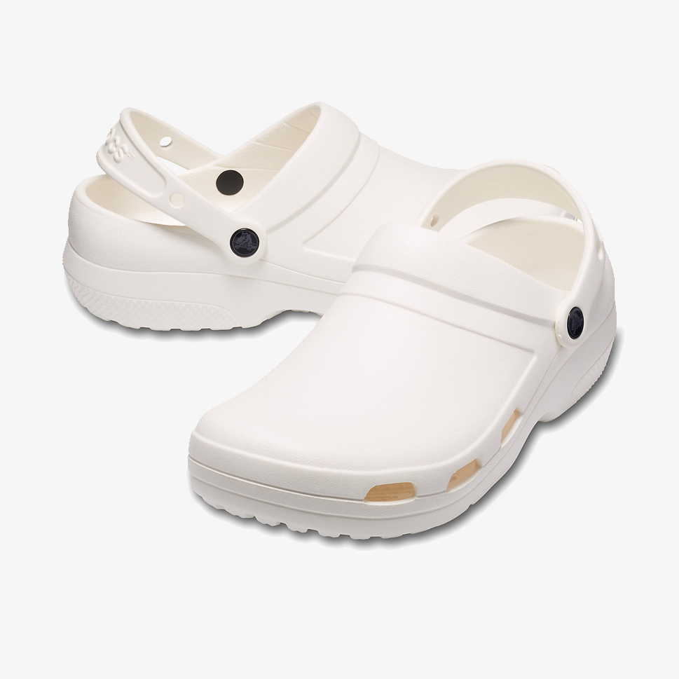 crocs white slippers