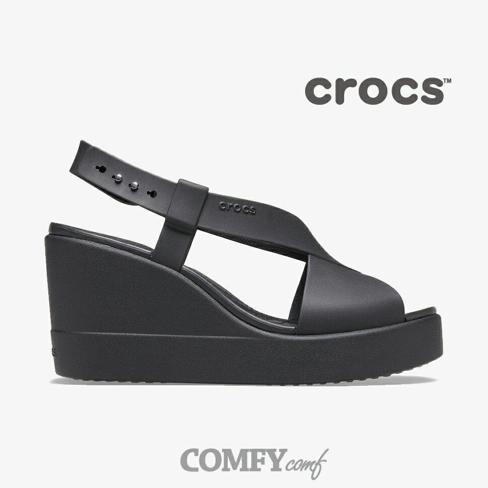 crocs slingback wedge