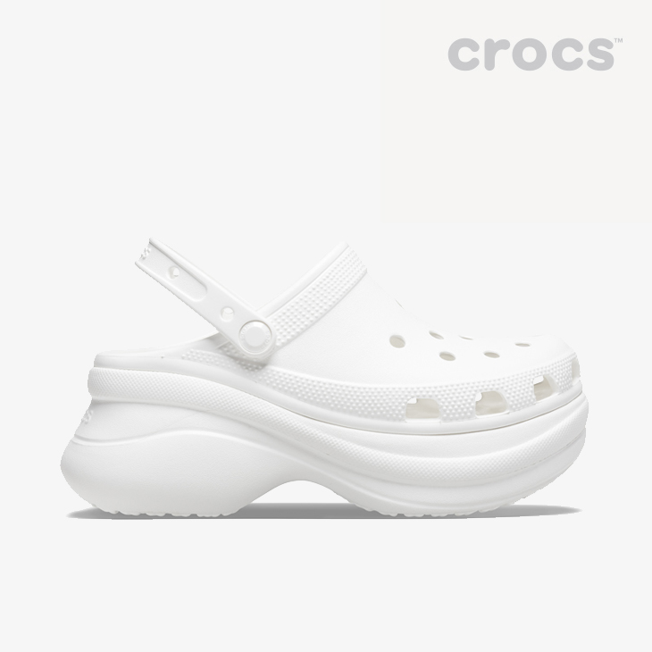 crocs platform white