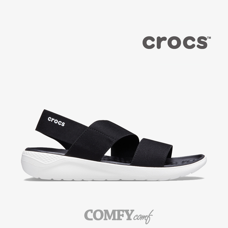 crocs literide sandal black