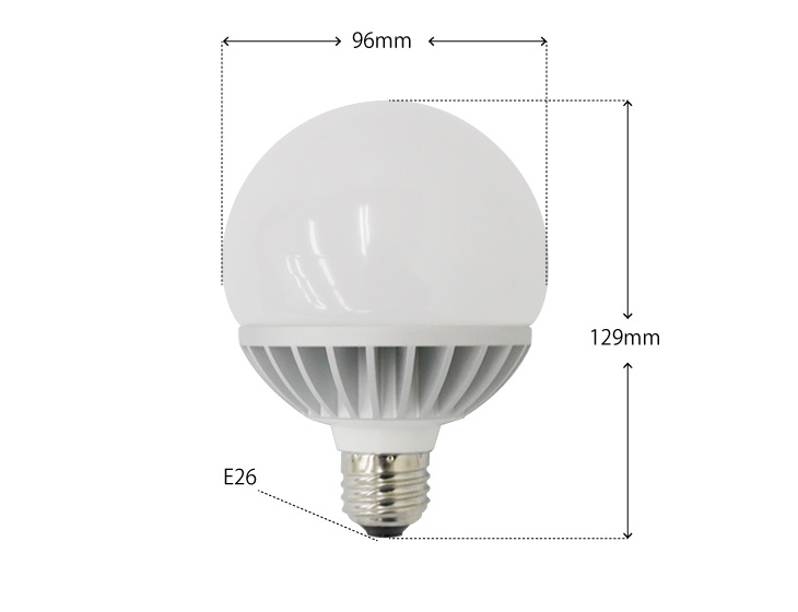 楽天市場 Ledボール電球 E26 100w形相当 光が広がるタイプ Led 電球 食卓灯 ボール球 節電 広配光 高輝度 工事不要 替えるだけ 簡単設置のled電球 100w以上 Ch Bal 9w E26 コンフィホーム