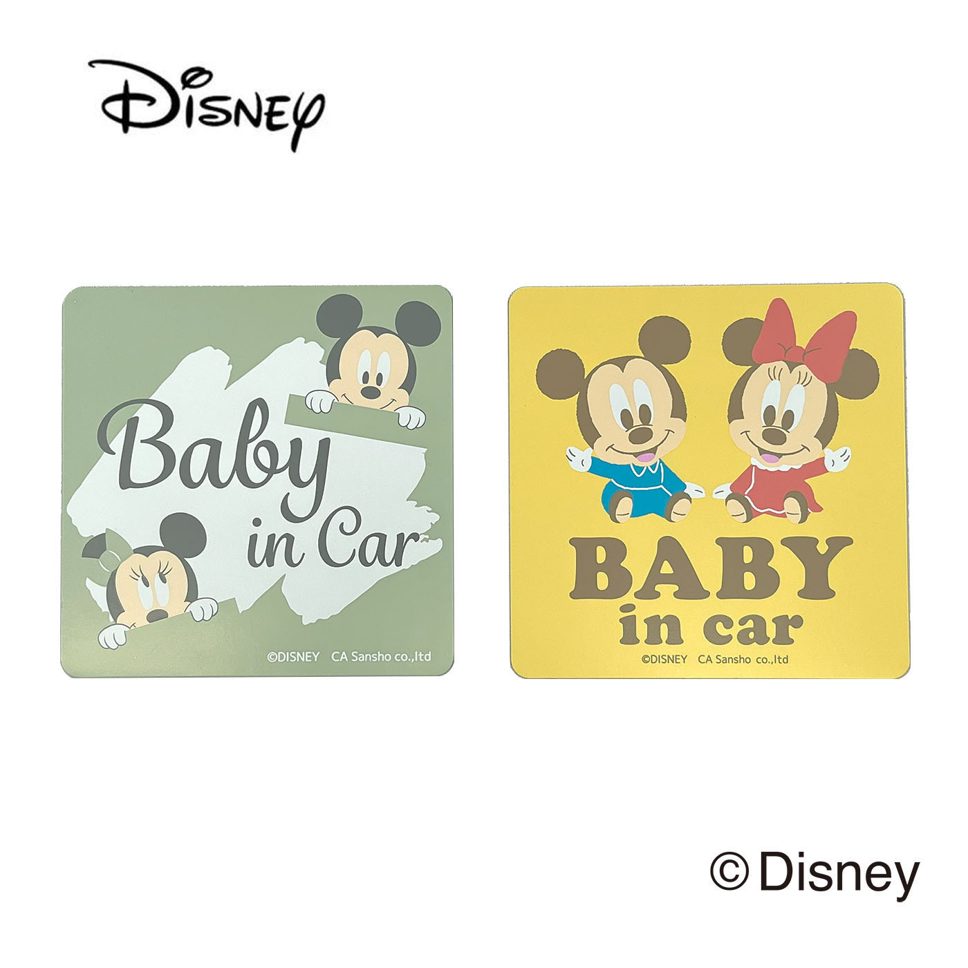 楽天市場】ミッキーマウス】スイングメッセージ BABY IN CAR