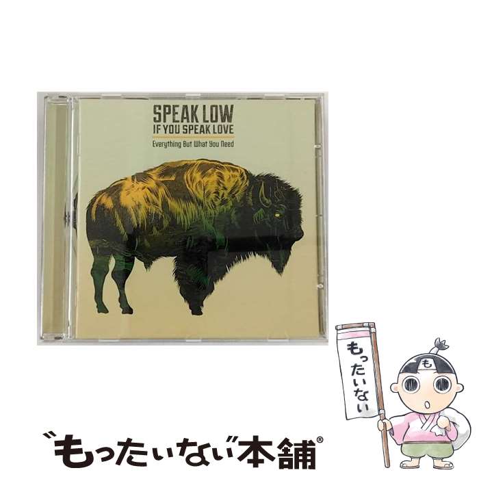 【中古】 Speak Low If You Speak Love / Everything But What You Need / Speak Low If You Speak Love / Pure Noise [CD]【メール便送料無料】【最短翌日配達対応】｜もったいない本舗　店