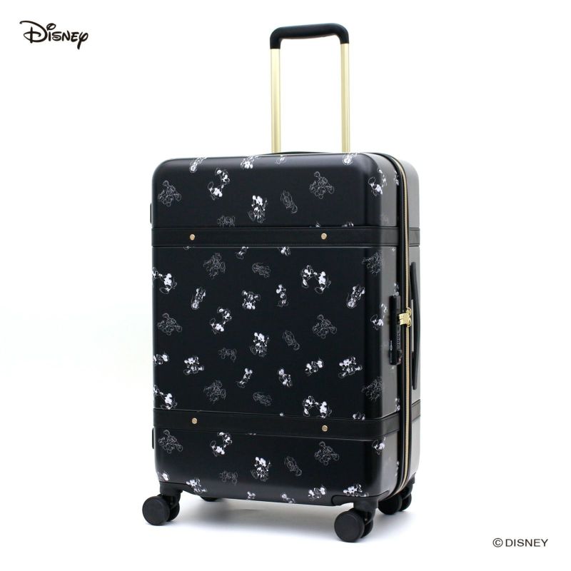 ☆20%OFFクーポン7/28(火)9:59まで☆スーツケース ディズニー Mサイズ ジッパータイプ DNY2246-57|comme billet<コムビエ>