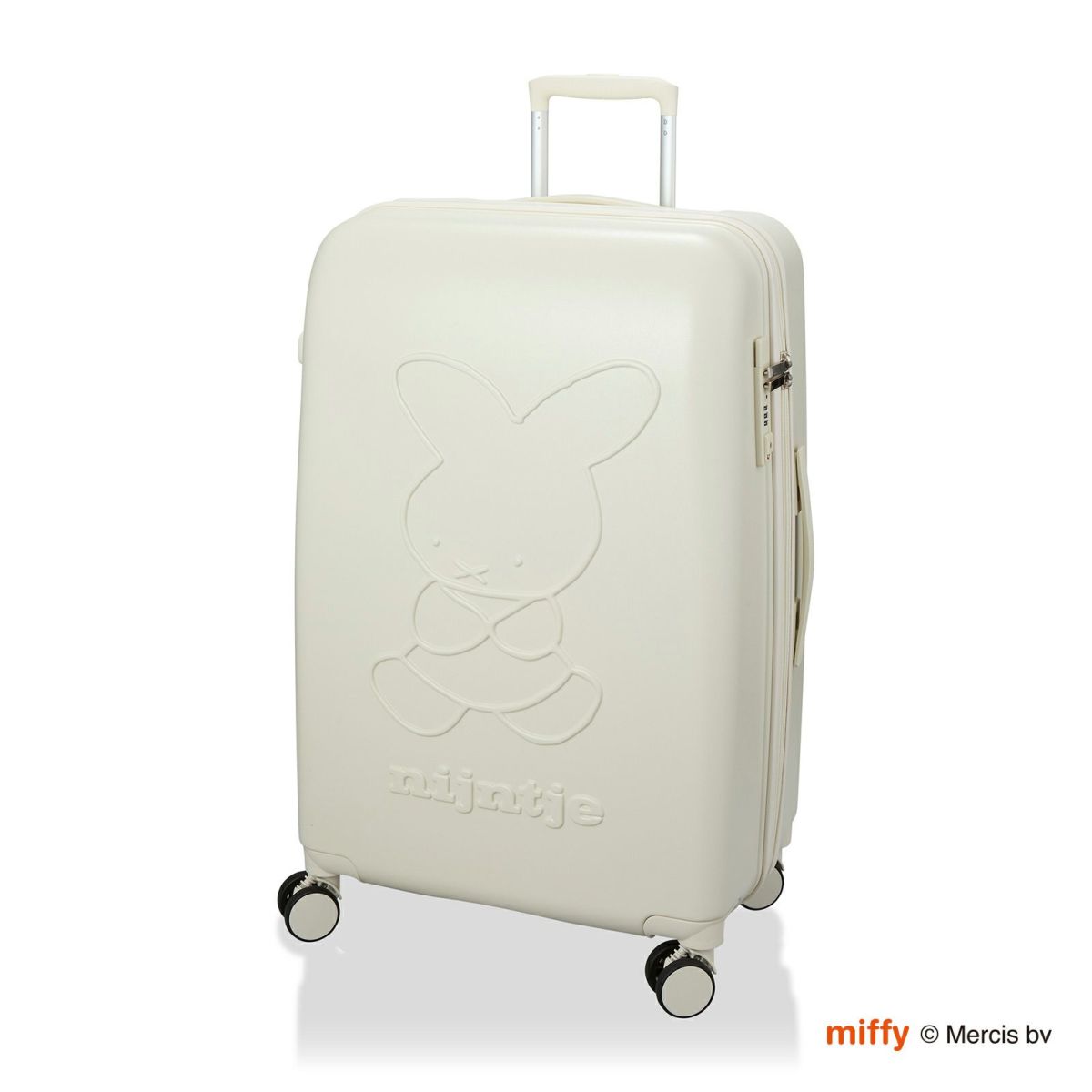 【最大20％OFFクーポン　4/16(木）9：59まで】miffy ミッフィー 70th nijntje ナインチェ スーツケース キャリーバッグ キャリーケース Lサイズ 大型 軽量 大容量 レディース キッズ シフレ 1年保証付 HPL2249 66cm 81L
