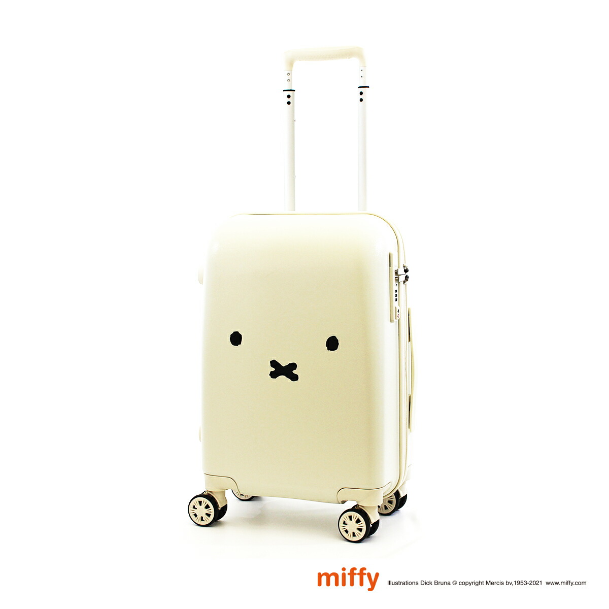 スーツケース ミッフィー miffy ジッパータイプ 機内持ち込み Sサイズ かわいい レディース シフレ HAP2249-48  comme billet＜コムビエ＞
