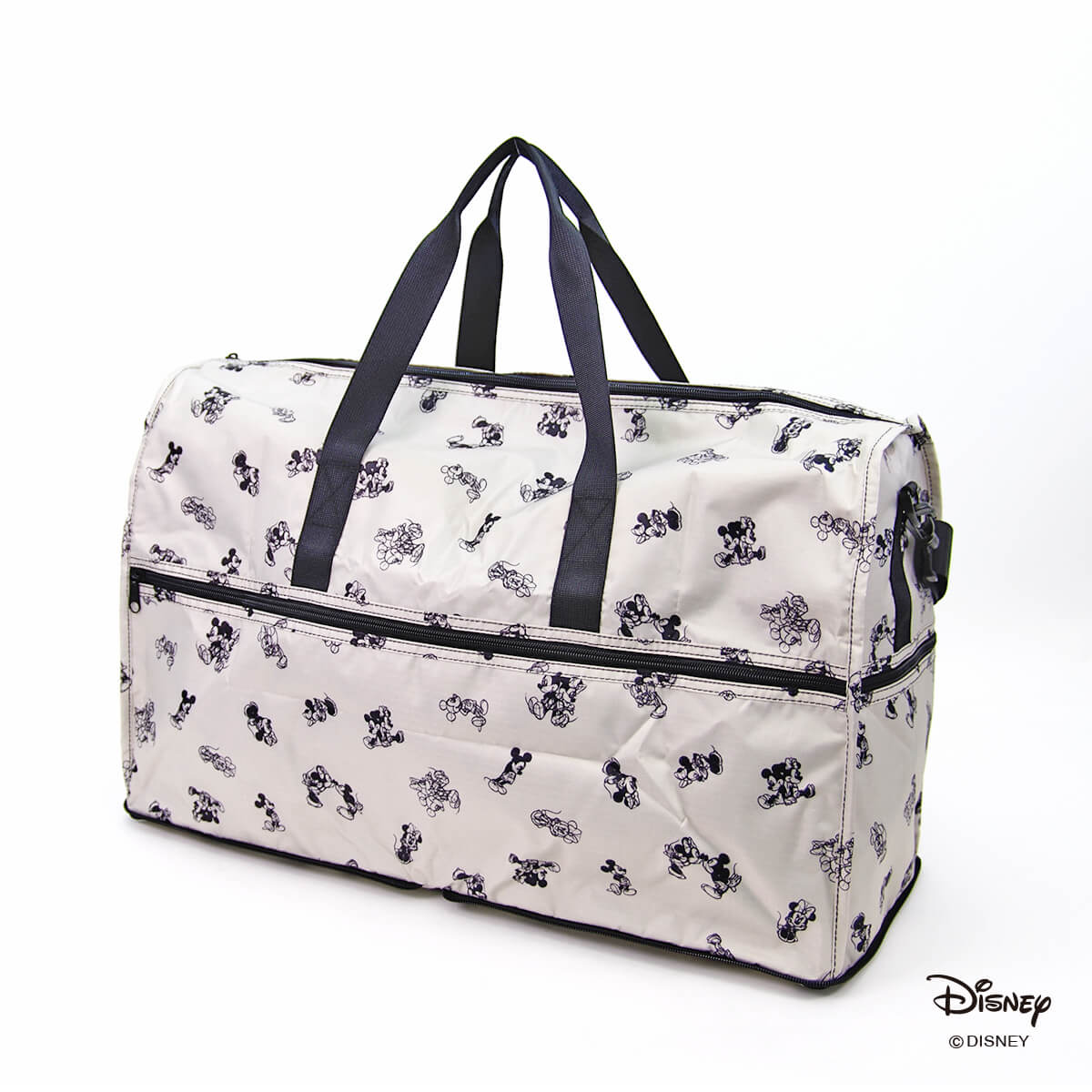 楽天市場 折り畳み大型ボストンバッグ ディズニー ミッキーマウス 布製 サブバッグ 買い物袋 レディース キッズ 女性用 Trc0404 Comme Billet コムビエ