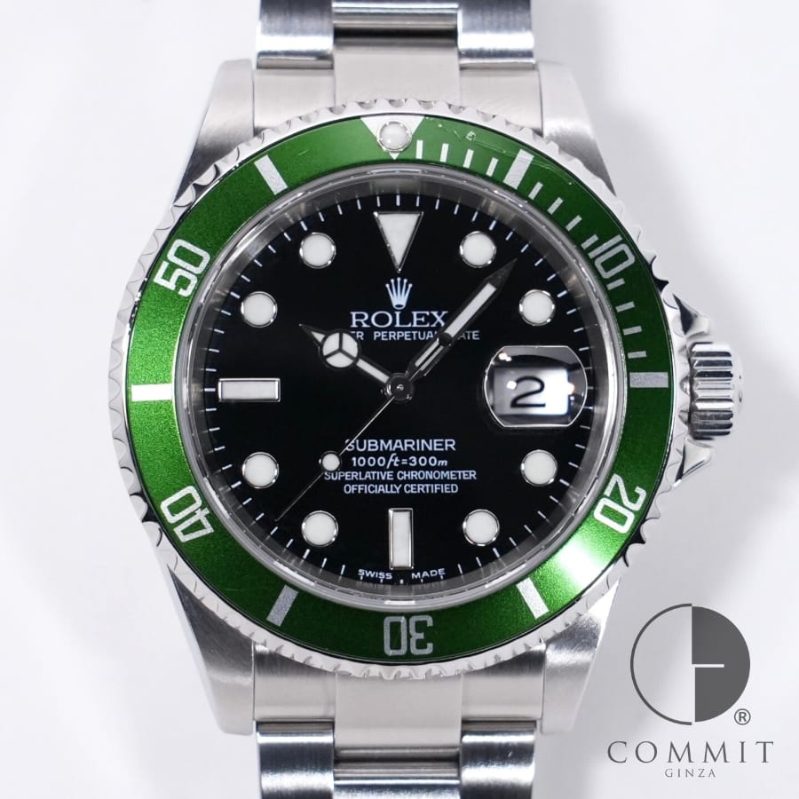 ロレックス サブマリーナー デイト Ref.16610LV ステンレススチール ブラック文字盤 【中古】【腕時計】【送料無料】