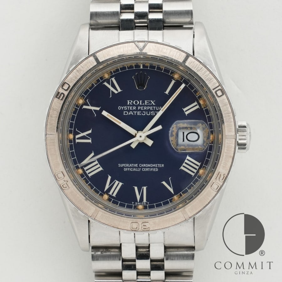 ロレックス デイトジャスト Ref.16250 ステンレススチール ブルーバックリー文字盤 ヴィンテージ 【中古】【腕時計】【送料無料】