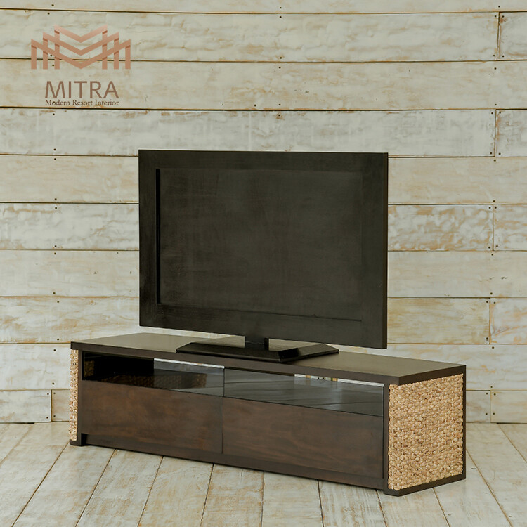 ウォーターヒヤシンス テレビボード ローボード AVラック アジアン家具 マホガニー|コミットアンド店